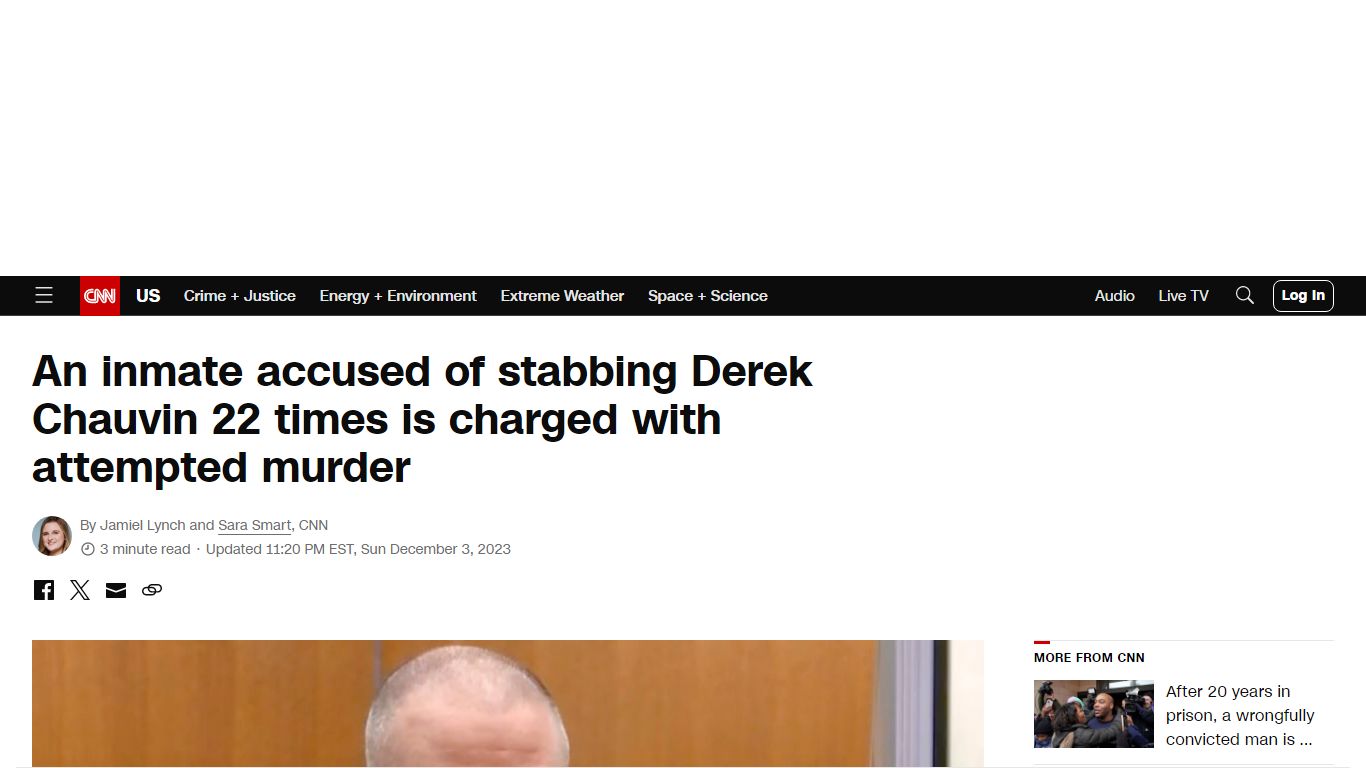 Derek Chauvin attack: An inmate accused of stabbing imprisoned ex ... - CNN