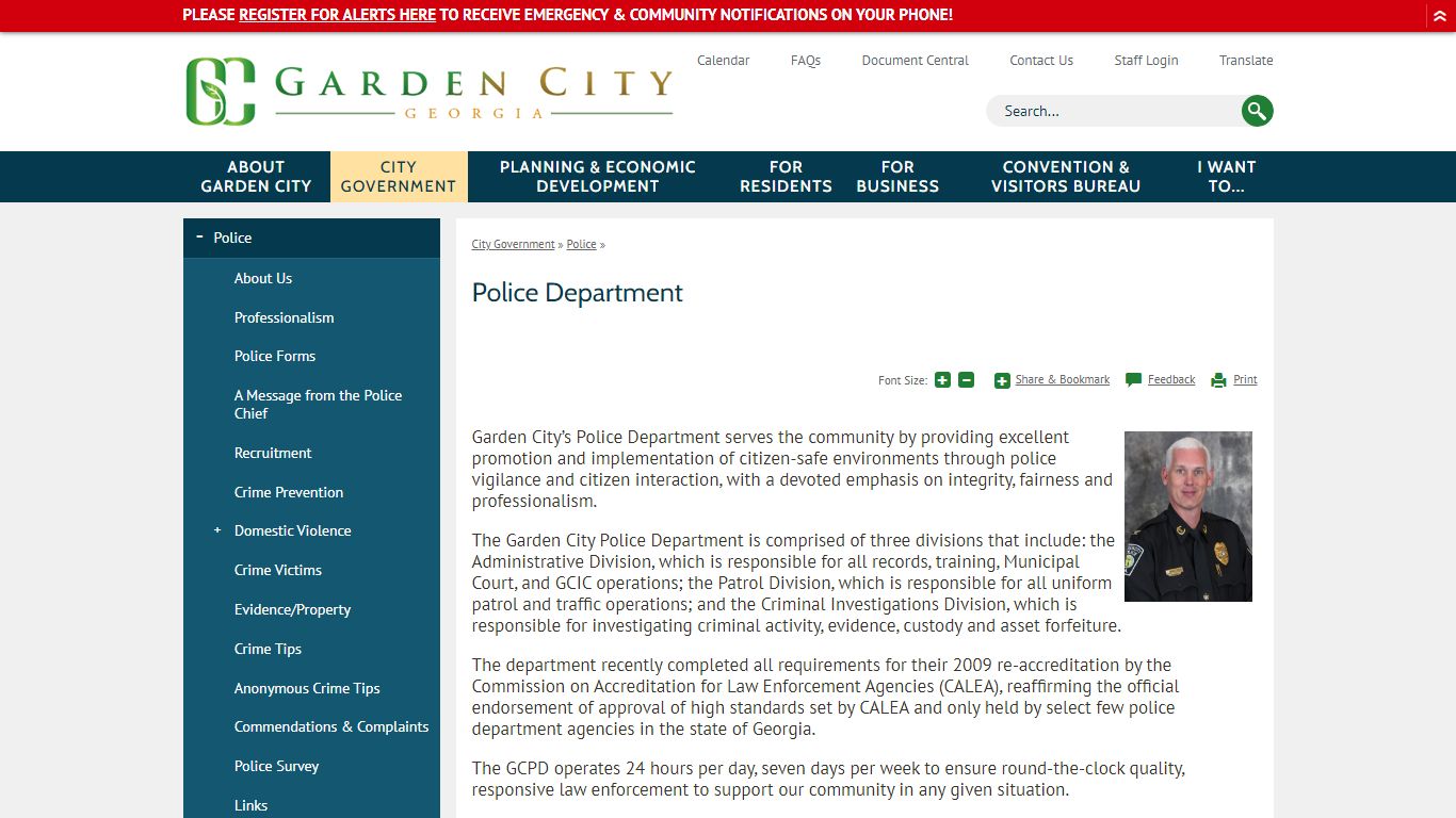 Police Department | Garden City, GA